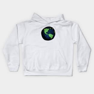 Sketched Earth Kids Hoodie